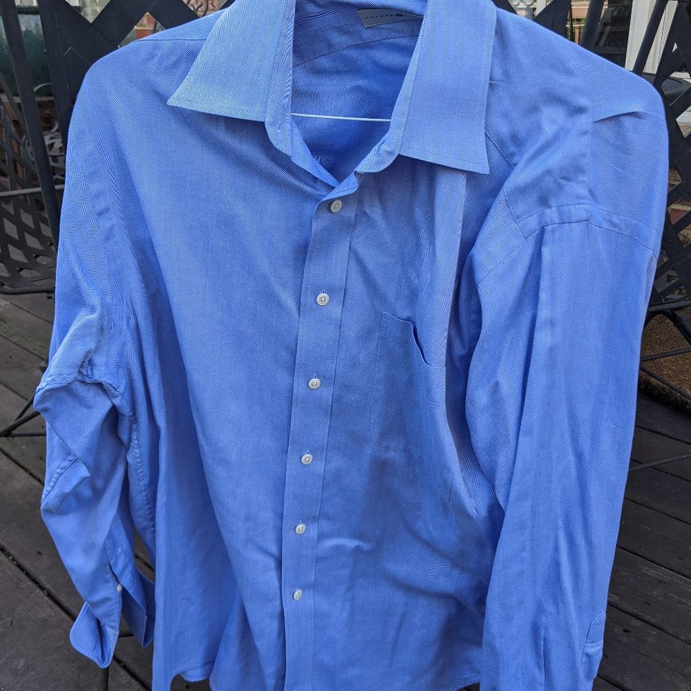 Joseph Abboud Blue Dress Shirt 16 22/23